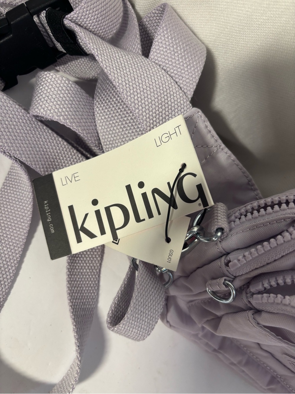 Kipling Lilac Nylon 2 in 1 crossbody-Fanny pack NWT Bag - Picture 4 of 4